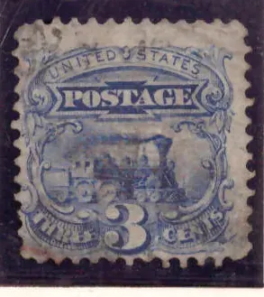 3 Cents – Dampflokomotive (1869)