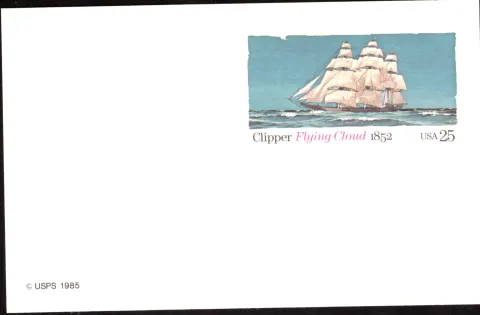 1985 Clipper Flying Cloud Postkarte