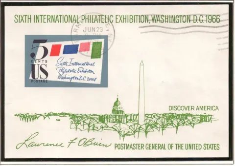 SIPEX 1966 – Souvenir Sheet (abgebrochene Kopie)