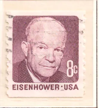 Dwight D. Eisenhower – Deep Claret Booklet Stempel
