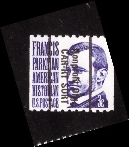 Prominente Amerikaner - Francis Parkman, Precancel-Spule