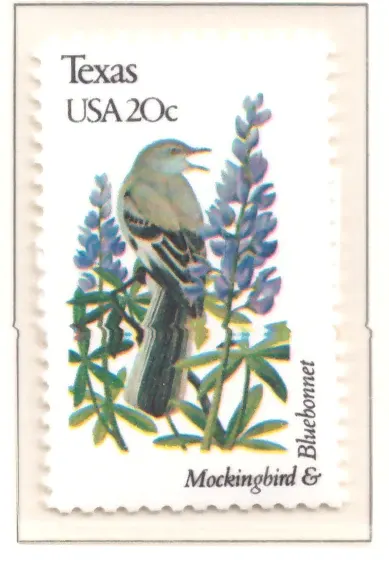 1982 State Birds and Flowers – Texas