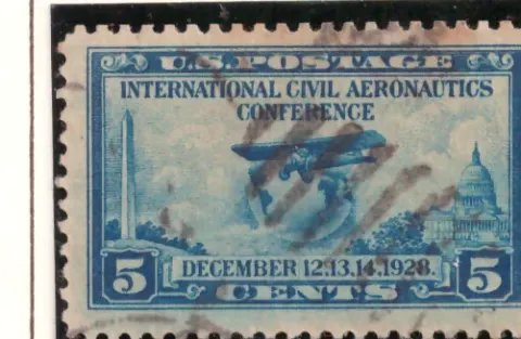 Internationale Zivilluftfahrtkonferenz – Globe and Airplane