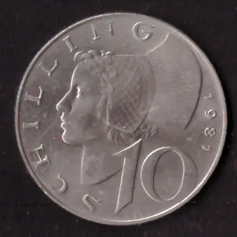 10 Schilling Niederösterreich Frau (Kopfer-Nickel)