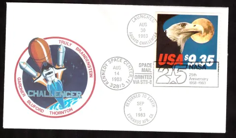STS-8 Challenger geflogen Cover - Serien 40707