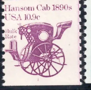Transport — Hansom Cab 1890s, Kennzeichen 1