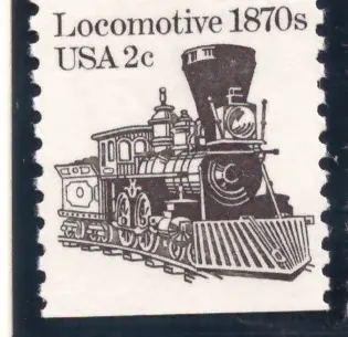 Transport — Lokomotive 1870s, Kennzeichen 8