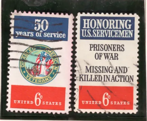 Behinderte amerikanische Veteranen und USA Servicemen – se-tenant pair