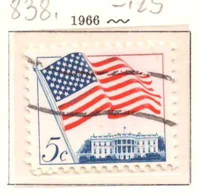 Flagge über dem Weißen Haus – 5-Cent-Ausgabe