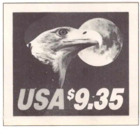 1983 Eagle and Moon Express Mail placebook one