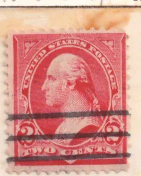 2 Cents – George Washington (Karmin, Typ III wahrscheinlich)