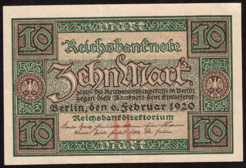 10 Mark — Reichsbanknote