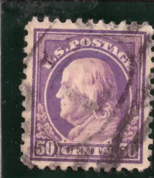 50 Cents – Benjamin Franklin, rotviolett