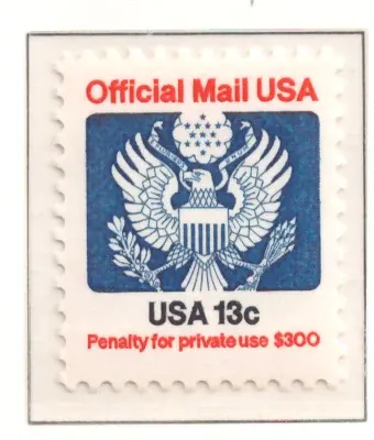 1983 Offizielle Mail - 13 Cent Great Seal