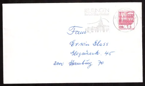 Westdeutschland-Handelsschutz - Reutlingen-Slogan abgesagt