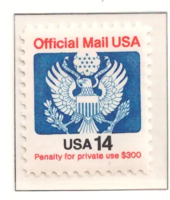 1985 Offizielle Post - 14 Cent Great Seal