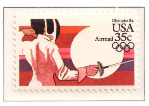 1983 Sommerolympiade Airmail - Fechten
