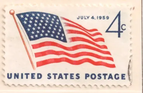 U.S. Flagge mit 49 Sternen