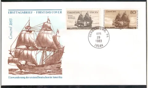 Concord 1683 Joint-Issue Ersttags-Cover