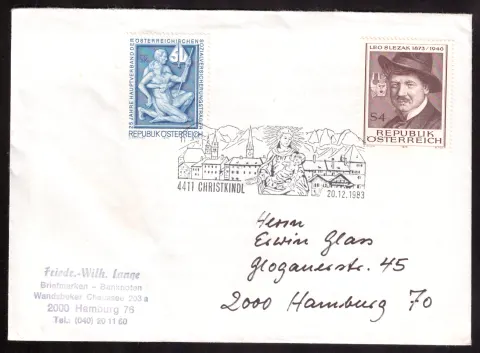 Christkindl Weihnachts-Special-Cancel-Cover – 20. Dezember 1983