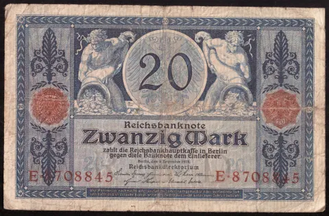 20 Mark — Reichsbanknote