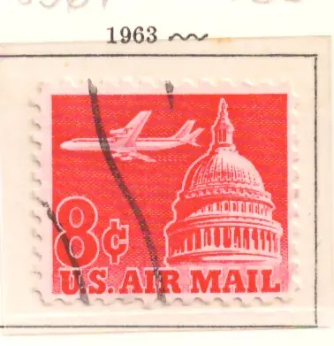 Jetliner über den USA Capitol — Luftpost