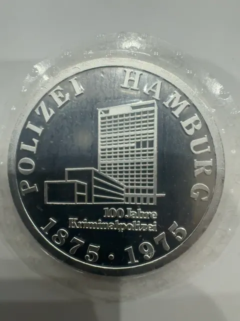 Medal - 100 Jahre Kriminalpolizei Hamburg 18751975