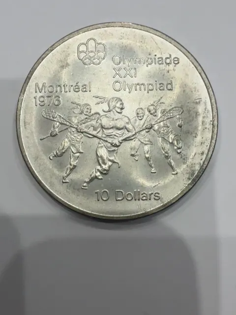 10 Dollar Montreal 1976 Lacrosse