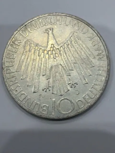 10 Deutsche Mark XX Olympische Spiele München 1972 Strahlenspirale IN DEUTSCHLAND