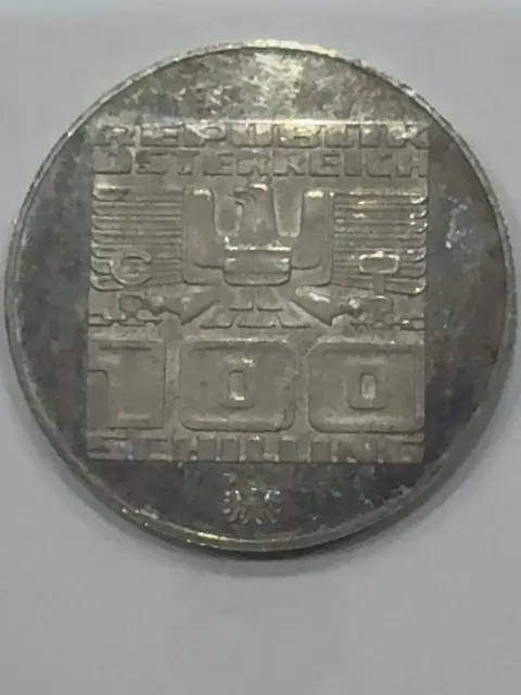 100 Schilling XII Olympische Winterspiele Innsbruck 1976 Gebäude