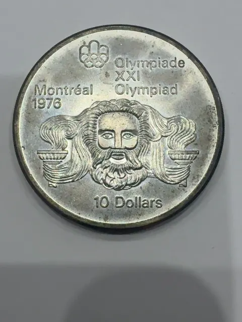 10 Dollar Montréal 1976 Kopf von Zeus