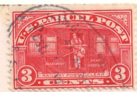 U.S. Parcel Post – Railway Postal Clerk