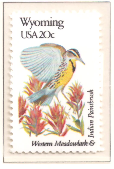 1982 State Birds and Flowers – Wyoming