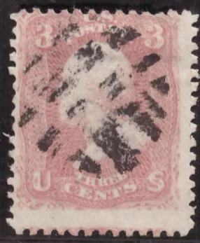 3 Cents – George Washington (rose)