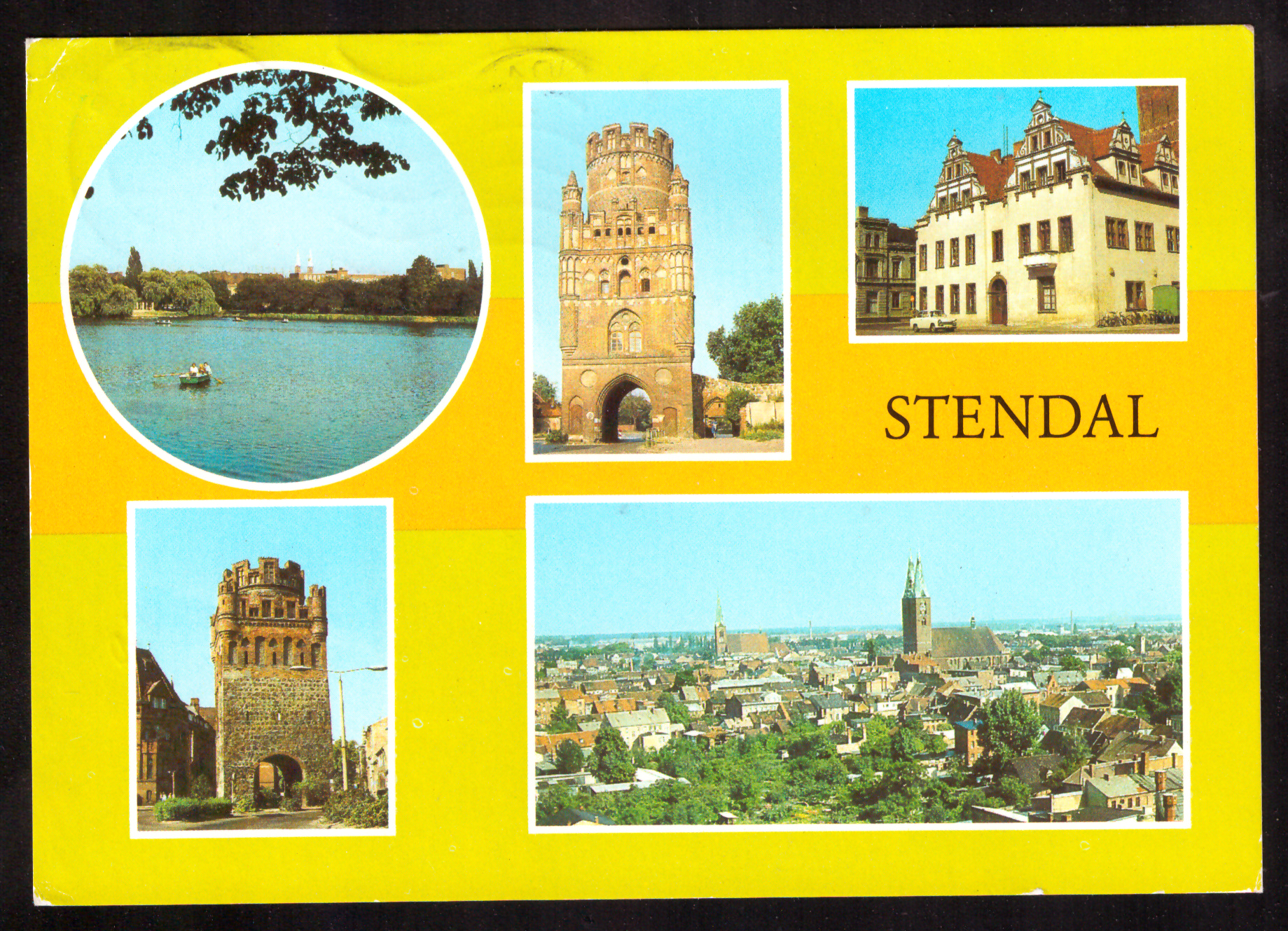 Stendal – GDR multi-view postcard