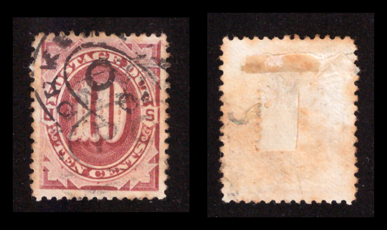U.S. Postage Due – Large Numeral