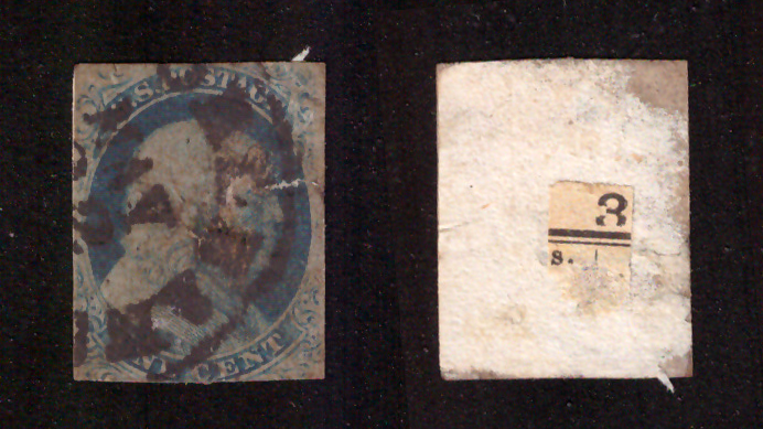1 Cent. Бенджамин Франклин (imperforate; тип в очакване на проверка)