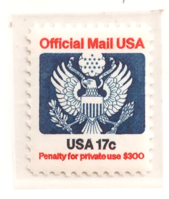 1983 Official Mail – 17-cent Great Seal