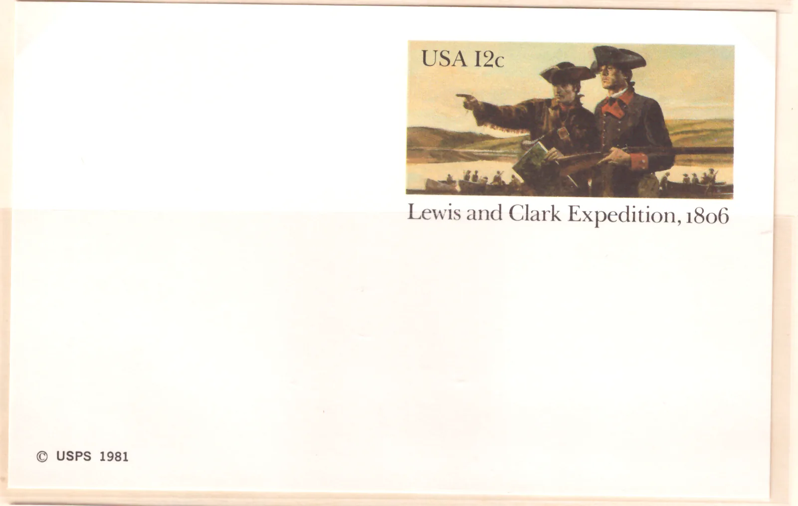 Lewis und Clark Expedition, 1806 – unbenutzte Postkarte