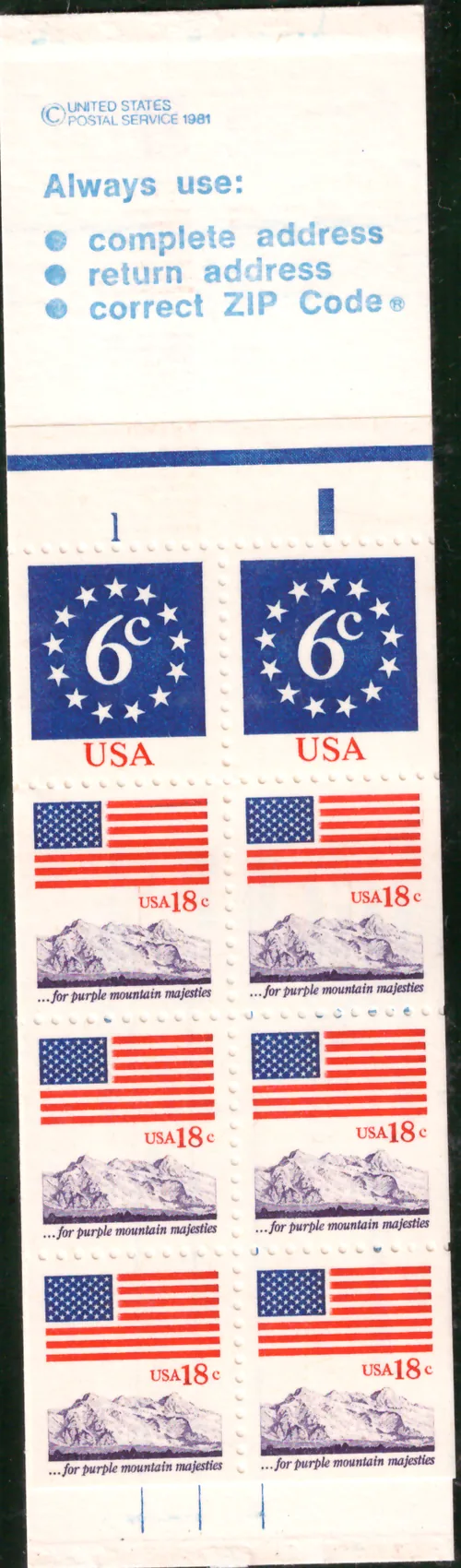 Circle of Stars und Flag over Mountains – Booklet-Scheibe von 8