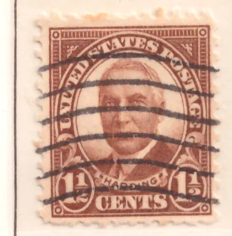 1½ Cents – Warren G. Harding, profile