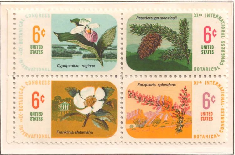 11th International Botanical Congress – se-tenant block of four