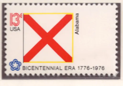 Zweihundertjährige Staatsflagge - Alabama