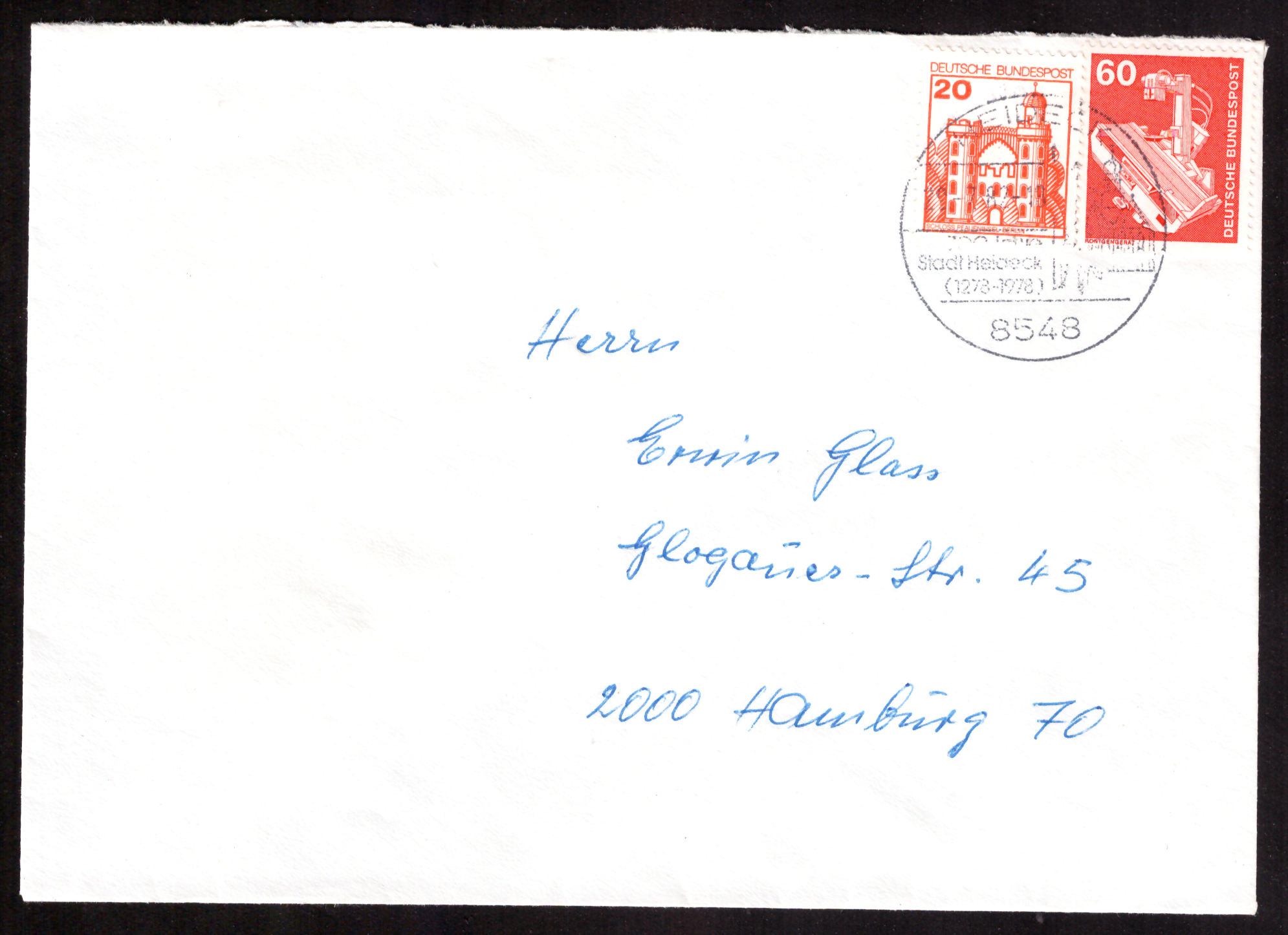 Плик от Bad Harzburg с франкировка 80 Pf