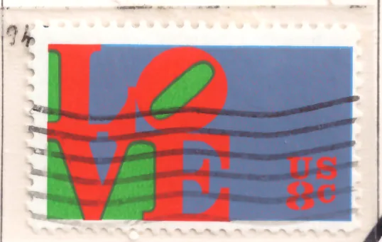 LOVE – first U.S. Love stamp