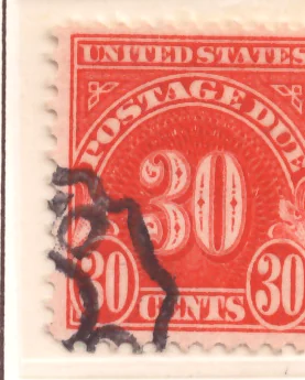 U.S. Postage Due – Modern Numeral