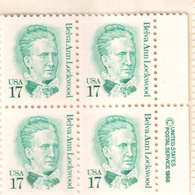 Belva Ann Lockwood – Block of 4