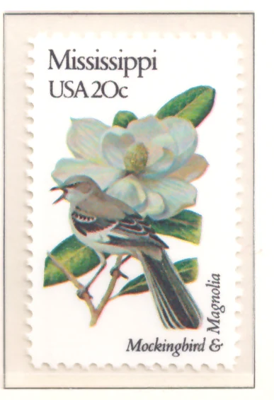 1982 State Birds and Flowers – Mississippi