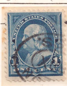 1 Cent – Benjamin Franklin (First Bureau, watermarked)