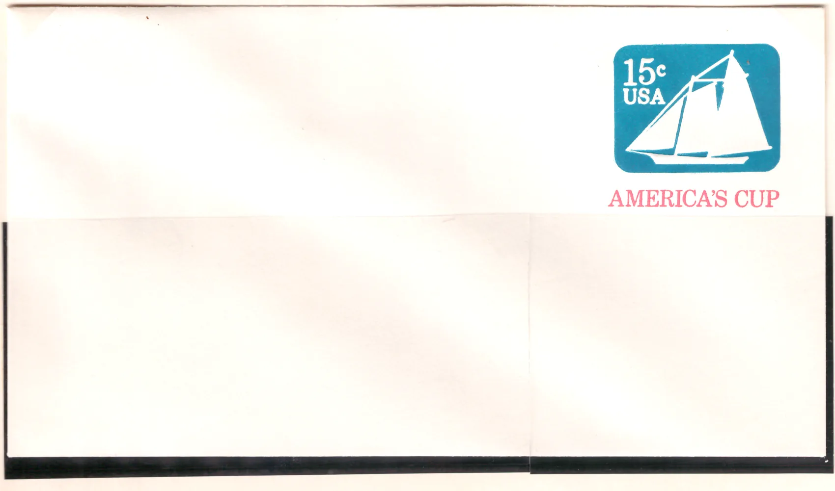 America's Cup – unbenutzter Briefumschlag